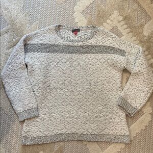 Vince Camuto Gray Crew Neck Sweater